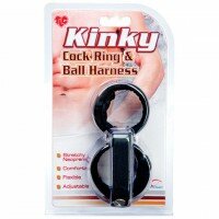Двойное эрекционное кольцо TLC® Kinky Cock Ring & Ball Harness